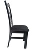 Jedálenská čalúnená stolička BINGO farba čierna/poťah Moric 8