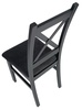 Jedálenská čalúnená stolička BINGO farba čierna/poťah Moric 8