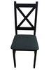 Jedálenská čalúnená stolička BINGO farba čierna/poťah Moric 8