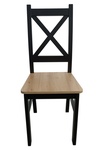 Jedálenská stolička BINGO farba čierna/artisan