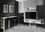 Obývacia stena SALSA čierna/biela