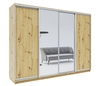 Šatníková skriňa GAMMA 300/240 dub artisan/zrkadlo