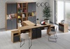 Komoda 1D OFFICE KIT dub apalačský/sivá