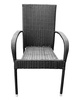 Záhradné ratanové kreslo ESSEN antracit