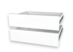 Zásuvky (2ks) 60x60 ku skrini biela diamant