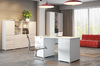 Vitrína 2-dverová SELENE 27 biela lesk