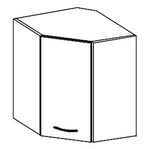 WRP horná rohová skrinka GREY pravá