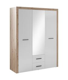 Šatníková skriňa 3D2S LODOSA dub artisan/biela