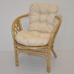 Ratanové kresielko detské Bahama polster béžový melír