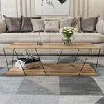 Konferenčný stolík POLOK borovica/čierna