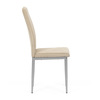 DCL-379 BG2 - Stolička jedálenská, béžová látka, šedé kovové nohy
