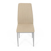 DCL-379 BG2 - Stolička jedálenská, béžová látka, šedé kovové nohy