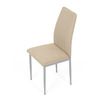 DCL-379 BG2 - Stolička jedálenská, béžová látka, šedé kovové nohy