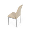 DCL-379 BG2 - Stolička jedálenská, béžová látka, šedé kovové nohy
