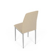 DCL-379 BG2 - Stolička jedálenská, béžová látka, šedé kovové nohy