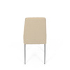 DCL-379 BG2 - Stolička jedálenská, béžová látka, šedé kovové nohy