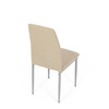 DCL-379 BG2 - Stolička jedálenská, béžová látka, šedé kovové nohy