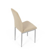 DCL-379 BG2 - Stolička jedálenská, béžová látka, šedé kovové nohy