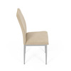 DCL-379 BG2 - Stolička jedálenská, béžová látka, šedé kovové nohy