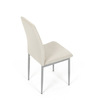 DCL-379 CRM2 - Stolička jedálenská, krémová látka, šedé kovové nohy