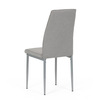 DCL-379 LAN2 - Stolička jedálenská, hľuzovková látka, šedé kovové nohy