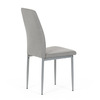 DCL-379 LAN2 - Stolička jedálenská, hľuzovková látka, šedé kovové nohy