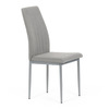 DCL-379 LAN2 - Stolička jedálenská, hľuzovková látka, šedé kovové nohy