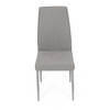 DCL-379 LAN2 - Stolička jedálenská, hľuzovková látka, šedé kovové nohy