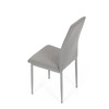 DCL-379 LAN2 - Stolička jedálenská, hľuzovková látka, šedé kovové nohy
