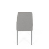 DCL-379 LAN2 - Stolička jedálenská, hľuzovková látka, šedé kovové nohy