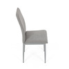 DCL-379 LAN2 - Stolička jedálenská, hľuzovková látka, šedé kovové nohy