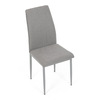 DCL-379 LAN2 - Stolička jedálenská, hľuzovková látka, šedé kovové nohy