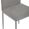 DCL-379 LAN2 - Stolička jedálenská, hľuzovková látka, šedé kovové nohy