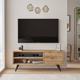 BUGAR TV stolík na nôžkach, farba borovice