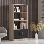 VARNUM office knižnica, dub / čierna