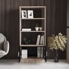VARNUM office knižnica, dub / čierna