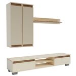 Obývacia stena OHIO satin/dub kraft tabaco