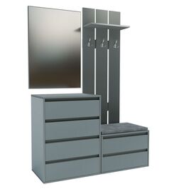 Predsieňová stena HILDA chinchilla grey