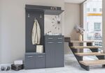 ARMADI II predsieňová stena grafit sivý