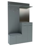 ARMADI II predsieňová stena šedá činčila