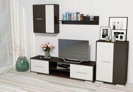 Obývacia stena ZETA wenge/biela