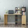 ALTONA pracovný stôl s regálom, dub / antracit