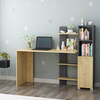 ALTONA pracovný stôl s regálom, dub / antracit