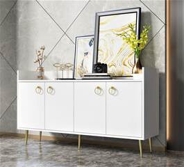 EWAN komoda na nožičkách, bílá