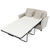 ASB-4170 BGE2 - Rozkladacia pohovka s matracom, 2-miestna, poťah menčestrová béžová látka