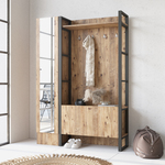 BANDERAS predsieňová stena so zrkadlom, borovica