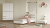 PÚBLA zostava do detskej izby so skriňou, biela