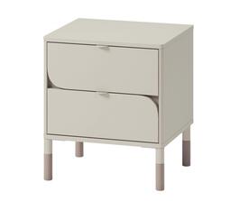 Nočný stolík so zásuvkami SPOLETO kašmír/dub hľuzovka