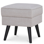 AK-A1316 CRM2 - Taburet, krémová látka, nohy buk