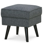 AK-A1316 GREY2 - Taburet, šedá látka, nohy buk